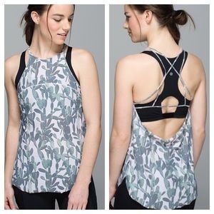 EUC Lululemon Sea-Me Run Singlet (cactus)